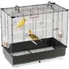 Ferplast Gabbia Voliera per Uccelli PIANO 5 Gabbia per Uccelli, Canarini, Bengalini, Cocorite, Inseparabili, in Metallo, Accessori inclusi Posatoi Mangiatoie Girevoli, 70 x 38 x h 62 cm