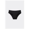 Tezenis Slip Da Ciclo Flusso Medio Cotone Organico Donna Nero
