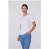 Tezenis T-shirt Girocollo In Cotone Organico Elasticizzato Donna Bianco
