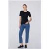 Tezenis T-shirt Girocollo In Cotone Organico Elasticizzato Donna Nero