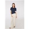 Tezenis T-shirt Girocollo In Cotone Organico Elasticizzato Donna Blu