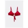 Tezenis Bikini Balconcino Timeless Look Rosso Gloss Donna Rosso