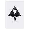 Tezenis Bikini Triangolo Spalla Larga Micro Riciclata Donna Nero