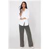 Tezenis Camicia In 100% Cotone Effetto Lino Donna Bianco