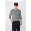 Tezenis Maglia 100% Cotone Girocollo Manica Lunga Uomo Grigio