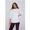 Tezenis Maglia Maniche Lunghe Girocollo 100% Cotone Pesantezza Media Donna Bianco