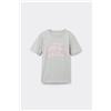 Tezenis T-shirt In Cotone Bimba Con Stampa Bambina Grigio
