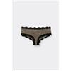 Tezenis Culotte Brasiliana Microfibra Stampata E Pizzo Riciclato Donna Animalier
