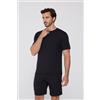 Tezenis T-shirt Girocollo In Viscosa Uomo Nero