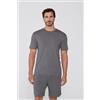 Tezenis T-shirt Girocollo In Viscosa Uomo Grigio