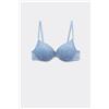 Tezenis Reggiseno Super Push-up In Pizzo Riciclato Los Angeles Donna Azzurro