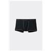 Tezenis Boxer In Cotone Organico Con Bordi A Contrasto E Logo Uomo Nero
