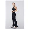 Tezenis Pantalone Flare In Tela Elasticizzata Donna Nero