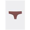Tezenis Brasiliana Taglio Vivo In Microfibra Riciclata Donna Marrone
