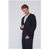Tezenis Felpa Manica Lunga Zip E Cappuccio Uomo Blu