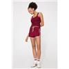 Tezenis Shorts Felpa Piping Donna Rosso
