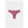 Tezenis Brasiliana In Pizzo Riciclato Donna Rosa