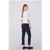 Tezenis Pantaloni Capri In Viscosa Con Spacchetti Donna Blu