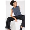 Tezenis Gilet Cotone E Modal In Maglia Calata Donna Blu