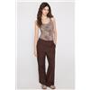 Tezenis Body Con Reggiseno Spalla Larga Stampato Natural Lifting 2 In 1 Donna Marrone