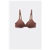 Tezenis Reggiseno Cotone Organico Push-up Athens Donna Marrone