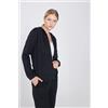 Tezenis Felpa Leggera Cappuccio Con Zip E Coulisse Donna Nero