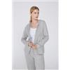 Tezenis Felpa Leggera Cappuccio Con Zip E Coulisse Donna Grigio