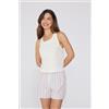 Tezenis Canotta Spalla Larga In Cotone Donna Bianco