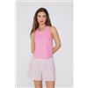 Tezenis Canotta Spalla Larga In Cotone Donna Rosa