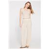 Tezenis Pantaloni Lunghi Traforati Donna Naturale