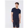 Tezenis T-shirt In Cotone Organico Elasticizzato Uomo Blu