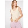 Tezenis Canotta Spalla Larga Cotone Tinta Unita Donna Giallo