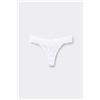 Tezenis Perizoma Sgambato In Pizzo Riciclato Donna Bianco