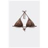 Tezenis Bikini Triangolo Imbottitura Estraibile Savage Sun Donna Marrone