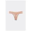 Tezenis Perizoma Sgambato In Pizzo Riciclato Donna Naturale