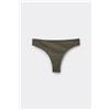 Tezenis Brasiliano In Cotone Organico Tinta Unita Donna Verde