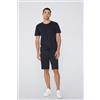 Tezenis T-shirt In Cotone Fiammato Con Taschino Uomo Blu