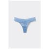 Tezenis Perizoma Sgambato In Pizzo Riciclato Donna Azzurro