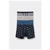 Tezenis 4 Paia Di Boxer Bimbo In Cotone Stampato Bambino Blu