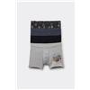 Tezenis 4 Paia Di Boxer Bimbo In Cotone Stampato Bambino Grigio