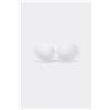 Tezenis Reggiseno Fascia Imbottita Scollata Microfibra Riciclata Donna Bianco