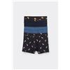 Tezenis 4 Paia Di Boxer Bimbo In Cotone Stampato Bambino Blu