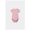Tezenis Body Bebè Mezza Manica In 100% Cotone Rosa