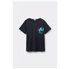 Tezenis T-shirt Girocollo In Cotone Con Stampa Bambino Nero