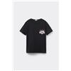Tezenis T-shirt Girocollo In Cotone Con Stampa Bambino Nero