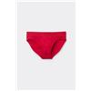 Tezenis Slip Elasticizzato In Cotone Cuciture A Contrasto Con Logo Uomo Rosso