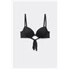 Tezenis Bikini Push-up Imbottito Micro Riciclata Donna Nero