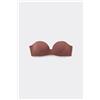 Tezenis Reggiseno Fascia Imbottita In Microfibra Riciclata New York Donna Marrone