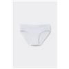 Tezenis Slip Taglio Vivo In Microfibra Riciclata Donna Bianco