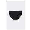 Tezenis Slip Taglio Vivo In Microfibra Riciclata Donna Nero